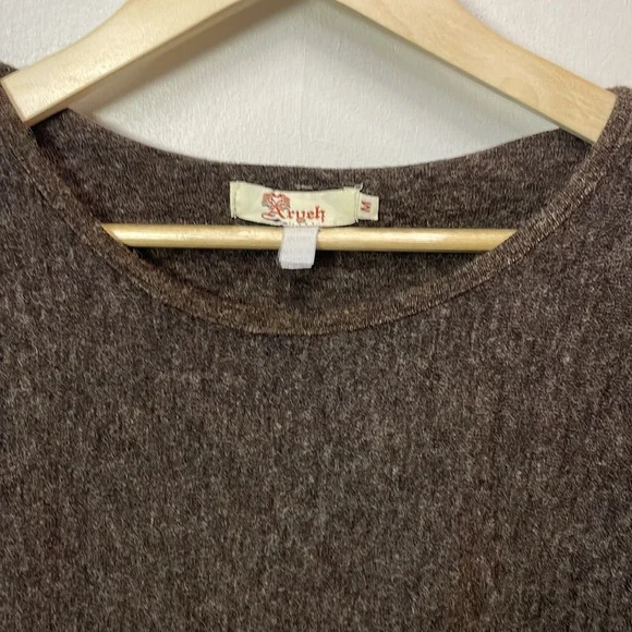 ARYEH Boho Hip Fanciful Long Flare Sleeved Colorful Sweater dress -M- #0029 - Picture 5 of 13